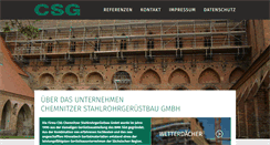 Desktop Screenshot of csg-geruest.de