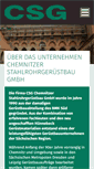 Mobile Screenshot of csg-geruest.de