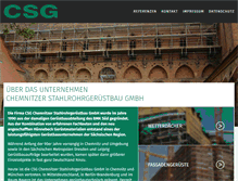 Tablet Screenshot of csg-geruest.de